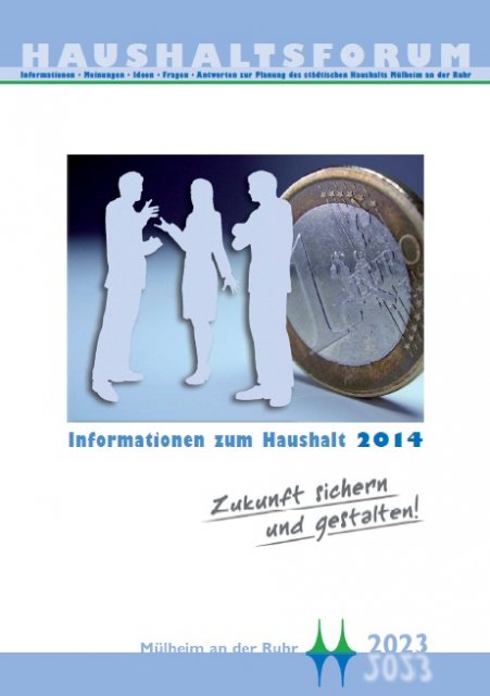 Titelbild Infobroschüre Haushalt 2014 ff.